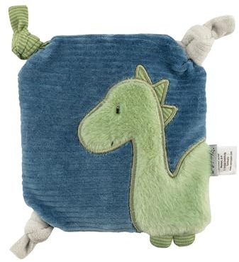 Sterntaler Wärmekissen Dino Rexi - wohltuendes Wärmekissen für Baby und Kinder mit niedlicher Applikationen - Kuscheltier spendet Trost und beruhigt, Haferkissen, mittelblau