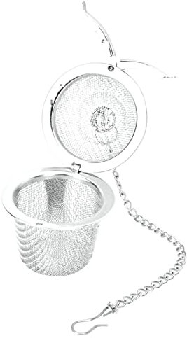 Akozon Stainless Steel Spice Infuser Ball - Herbal Tea Steeper & Seasoning Holder for Easy Flavoring - Ideal for Cooking, Grilling, and BBQ - Reusable & Dishwasher Safe (S)