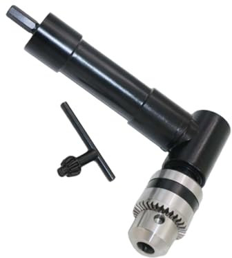 Uonlytech 90grado Adaptador De Portabrocas Extensión De Ángulo De Grados Para Taladro Eléctrico Accesorio Para Taladro Angular Para Trabajos De Difícil Acceso o Metal