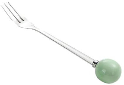 Hogvinnatil Forchette per posate, forchette da, forchette da dolci, forchette per alimenti con manico in ceramica per formaggio, dolci, dessert,