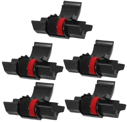 OFFSCH 5pcs Ink Wheel Calculator Accessories Red Black Printed Ink Roller Useful for Citizen Calculator Simple