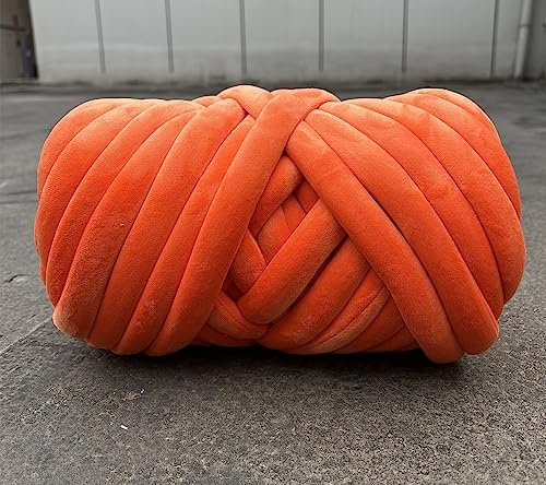 Hilo grueso de 250 g para tejer cobija de ganchillo, suave, extra algodón, lavable, voluminoso, hilo gigante para tejer, manualidades, ganchillo, bricolaje, sofá, cama, cama, almohada, cama para