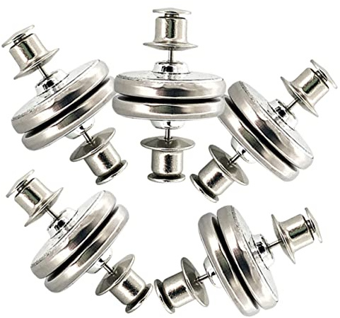 HOLIDYOYO 5paia Fermagli Magnetici per Tende Chiusura Senza Design Decorativo e Pratico Facile Installazione per Tende e Drappeggi e Resistente