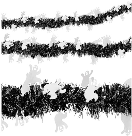 W WIDMANN MILANO Party Fashion - Ghirlanda di lametta, 3 m, decorazione di Halloween