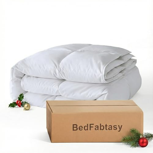 BedFabtasy Daunendecke 135x200 cm aus 90% Daunen und 10% Federn, Leicht Sommer Bettdecke 135x200 cm, 100% Bauwolle, Allergiker geeignet, Öko-Tex 100, DOWNPASS, RDS Zertifiziert für Tierwohl