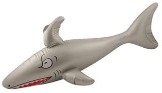 Inflatable Shark Toy (90cm) – Blow-Up Pool Party Prop for Kids, Beach Fun, Ocean-Themed Birthday Decorations, Summer Events, Photo Booths & Outdoor Play Activities