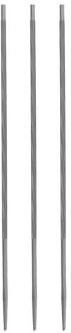 Orivin Lot de 3 limes rondes pour tronçonneuse, 200 mm x 4 mm, pour la réparation et l'affûtage des chaînes de tronçonneuse.