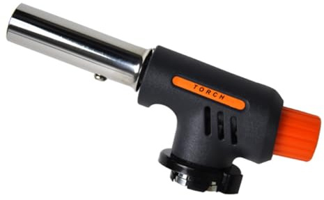 Brûleur à Gaz à Allumage Piézoélectrique pour Barbecue Extérieur | Flamme Réglable, Température Ajustable, Usage Manuel, Métal Robuste, Format Portable pour Voyage