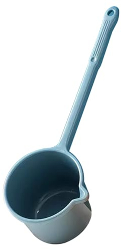 Muzrunq Cucharón de Agua, cucharón Colgante para Sopa con Mango Largo, de 5 x 6 x 18 Pulgadas, de plástico Grueso, para el hogar, la Cocina y el baño.
