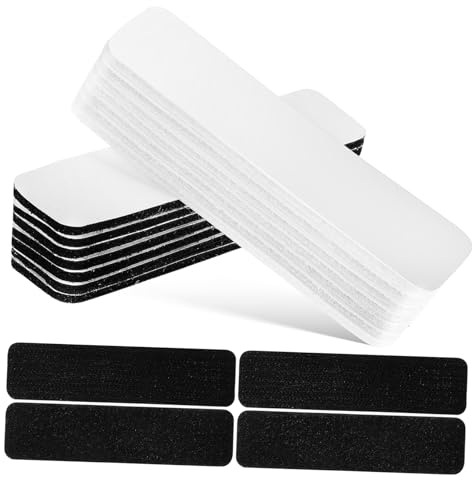 MUELODSIC 48 Piezas Cinta Adhesiva Hook y Loop Autoadhesiva Tiras Redondas Colores Fuerte Fijación para Colgar Cuadros Reutilizable y Resistente de Poliéster y Nylon