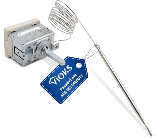 VIOKS Thermostat de four 304°C Remplacement pour EGO 55.17062.420 AEG Electrоlux Zanussi 3890770047 3890770245 5611490011 Thermostat de four Sonde Thermostat Kapillar 830mm pour four cuisinière