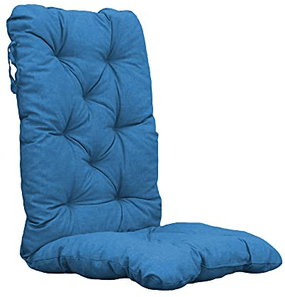 Ambientehome Auflagen Hochlehner Stuhlkissen, 120 x 50 x 8 cm, 2er Set, türkis