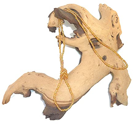 SSH-Design - lange Kette - Knotenkette - bernstein/topas -