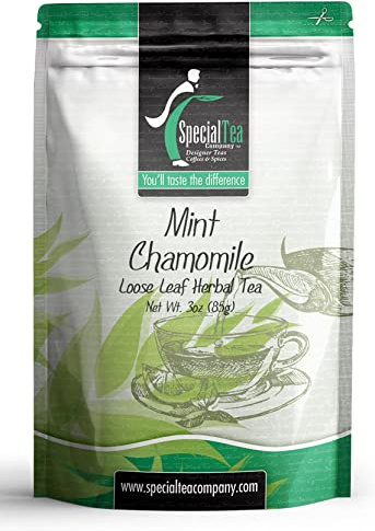 Special Tea Mint Chamomile Loose Leaf Herbal Tea, 3 Ounce