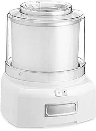 LEONYS Gelatiera automatica, gelatiera elettronica da 1,5 l, macchina per dessert fatta in casa portatile con cucchiaio, macchina per gelato per la casa (bianco)