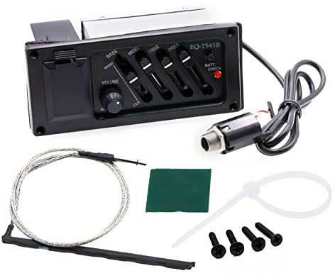 Equalizzatore di Bilanciamento per Pickup Chitarra Universale - Accessorio Musicale Classico Folk EQ