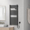 pro.tec Scaldasalviette Elettrico Bagno Scalda Asciugamani da Parete 120 x 50 cm Termoarredo Elettrico 500 W con Termostato Digitale Programmabile - Nero