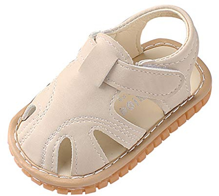 LOIJMK Zapatos de bebé con suelas blandas, zapatos de caminar para bebé, con cierre de, zapatos casuales de moda, zapatillas de deporte para el día a día, zapatos planos y planos, sandalias