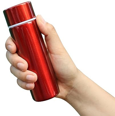 LYXBOFC Bottiglia d'acqua in acciaio inox, tazza isolata portatile, 150 ml (rosso)