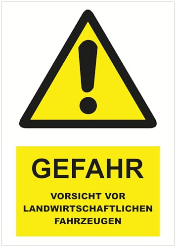 Indigos UG - Schild Landwirtschaft - 210x297 - Hotel, Firma, Schutz, KITA, Arzt, Praxis - Sicherheit - Warnung - Aluverbundplatte 3mm, Wohnung - Hinweisschild - Warnschild