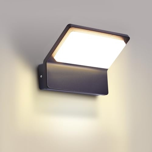 CELAVY LED Aussenlampe Außenlampe Anthrazit Außenleuchte Wand, IP65 Wandleuchte Wandlampe aussen außen Modern Aussenbeleuchtung Ausenbeleutung Aussenleuchte Hauswand Außenbeleuchtung Terrasse Haus