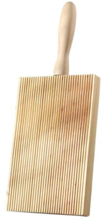 Zerodeko Rubbing Board Maker Lid Noodle Tool Spiralizer Pie Maker Restaurant Rapid Pasta Drying Rack Pasta Rolling Cooker Churn Gnocchi Homemade Khaki Wooden