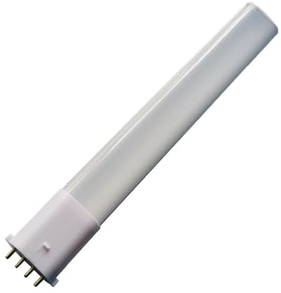 OUHFCASN Lámpara de tubo LED 2G7 de 8 W, 6 W y 4 W CA/CC, 12 V, luz LED PL, brillo 2G7, reemplazo Para almacenes(Nature White,4w)