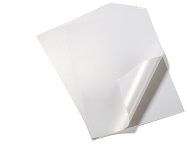 50 Blatt DIN A4 Perglanz-Papier Elfenbein Weiss-Metallic, Bastelpapier mit Perlmutt-Schimmer, 250 g/m²