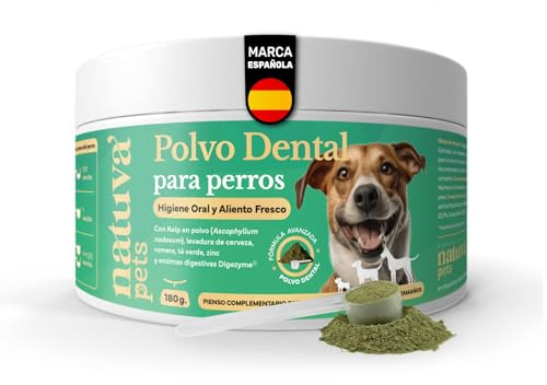 Limpiador Dental Perros 100% Natural con Alga Kelp Premium - 180 g
