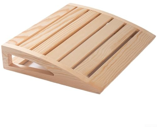 Momfin Cojín de relajación para reposacabezas de sauna, sin componentes metálicos ni sintéticos, almohada para reposacabezas de sauna hecha totalmente de madera (A)