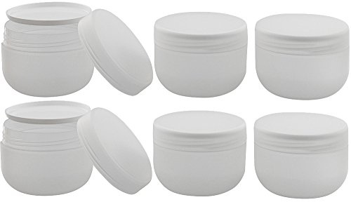 KunststoffdoseRun, Creme-Dose, 500 ml, m. Abdeckscheibe Kosmetex Kosmetikdose, matt, leer, 6× 500 ml