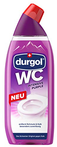 durgol WC Reiniger Intensive Purple mit frischem Duft - Reinigt, schützt und pflegt die Toilette - Toilettenreiniger Urinstein & Kalk - Klo-Reiniger flüssig - Urinsteinentferner & Kalkentferner 750ml