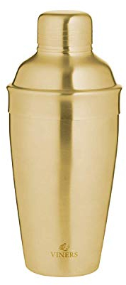Viners Barware Gold Brushed Stainless Steel Cocktail Shaker, 500 Millilitre