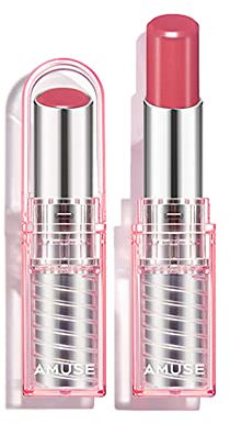 Amuse DEW BALM with Rich Moisture and Hydration Vegan Makeup Buildable Sheer Color Tint (06 DEW ROSE)