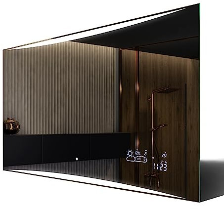 FORAM Badspiegel mit Beleuchtung - Led Spiegel Bad - 160x60 - Badezimmerspiegel Nach Maß - auf Individuelle Bestellung Gefertigt - Modernes Design - Ohne Rahmen