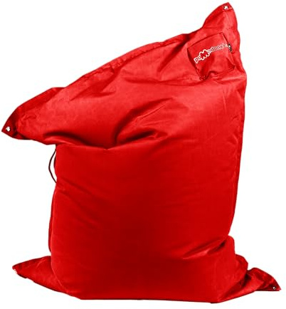 pomodone Pouf Poltrona Sacco Grande Per Home Living Puffo per Sedersi Ergonomico, Pouf a Sacco Morbido in Tessuto Impermeabile, Antimacchia Comoda Poltrona a Sacco, Made in Italy pouf rosso