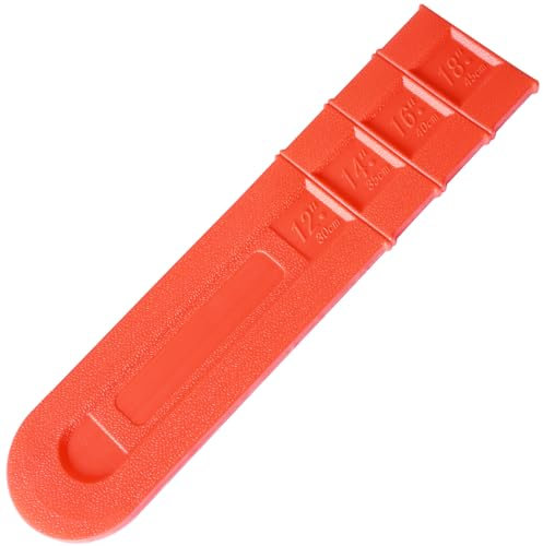 MDDEYEMEFO Fodero per motosega, copertura per barra per motosega, 45,7 cm, colore rosso
