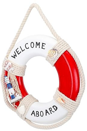 DECHOUS 1stück Lebensring Wandornament Aus Holz Mediterraner Stil Dekorative Wandhängung Für Innen Und Außen Einzigartiges Für Hochzeit Restaurant Oder Zuhause