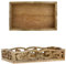 Marrakech - Vassoio decorativo da portata in legno, 25 x 15 cm, vassoio in legno Haias come decorazione da tavolo per cucina e soggiorno, vintage, rettangolare, per camera da letto