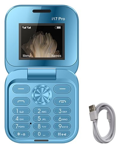 Téléphone Portable pour Personnes Âgées – Téléphone À Clapet Pliable, Minii Téléphone Portable À Écran | Téléphone Portable À Clapet avec Batterie 1000 MAh, Téléphone Portable pour Personnes Âgées