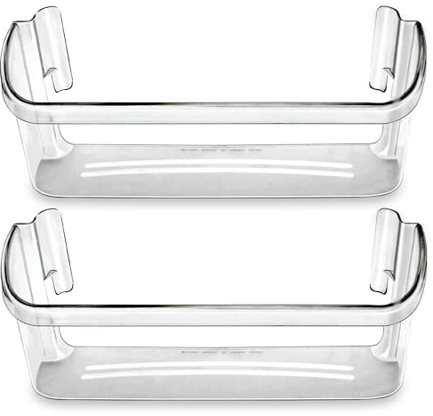 PartsBroz 240323002 Refrigerator Door Bin Shelf (2-Pack) for Frigidaire Door Shelf Replacement, Kenmore Refrigerator Bottom Tray, Crosley Fridge Gallery Bottom Shelves Bins Parts AP2115742 PS429725