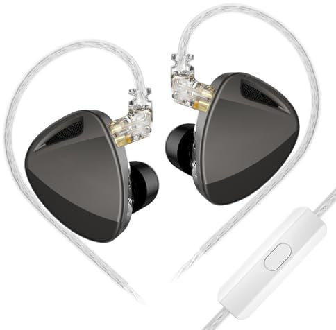 Ksikdeg Auriculares intraurales dinámicos de alta resolución de 6 unidades con frecuencia de sonido equilibrada para música vocal de audiófilos