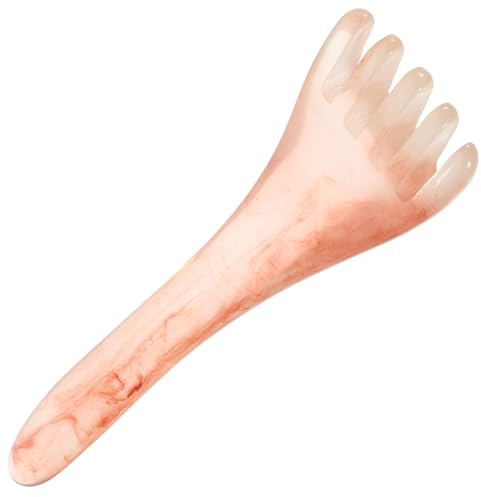 Beaupretty Kopfhautmassagekamm Bienenwachs Massagegerät für Kopf und Nackenmassage Massagekamm für Langes Haar Nass Trocken Muskelentspannung und Haarpflege