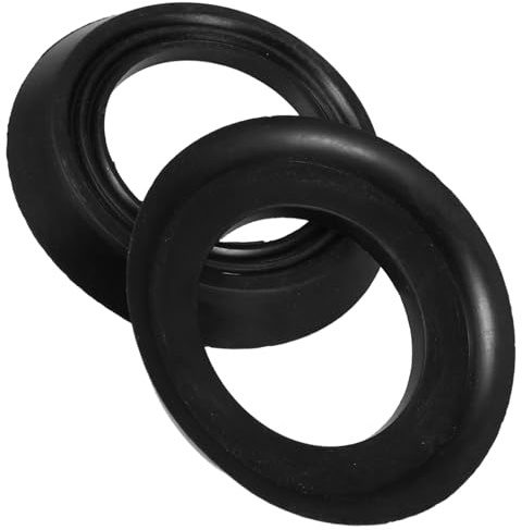 DOITOOL Rubber Sealing Ring and Urinal Drain for 2pcs Leakproof Design Easy Installation, Black Flange Gasket Suitable for Home Urinal Models