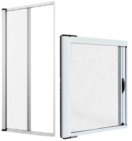 ZANZARIERA A RULLO 150X250 BIANCA MARRONE BRONZO RIDUCIBILE AVVOLGIBILE PORTA FINESTRA ZANZARIERE FINESTRE (BIANCA)