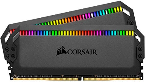 Corsair Dominator Platinum RGB 16 GB (2 x 8 GB) DDR4 3200 (PC4-25600) C16 Arbeitsspeicher – Schwarz