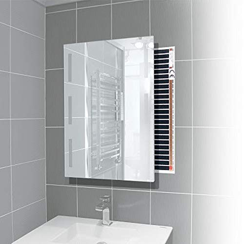 Elektrische Spiegelheizung 80x100cm Folie Infrarot-Heizung Badheizung