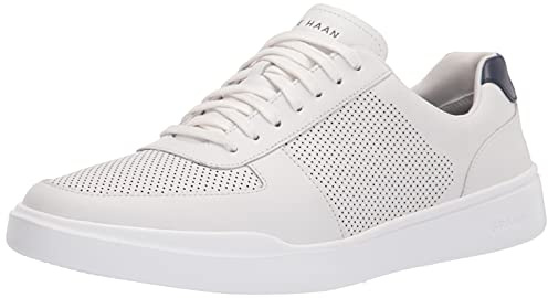 Cole HAAN Mens Grand Crosscourt Modern Perforated Sneaker, Optic White/Peacoat, 13-M US