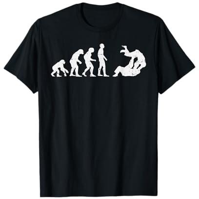 Brazilian Jiu Jitsu Judo Evolution Funny Martial Arts Gift Maglietta