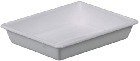 Bürkle Polypropylen Laborschale, Weiß, 0.5L Kapazität, 130mm Länge, 180mm Breite